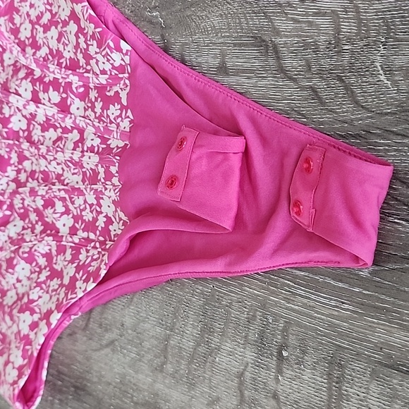 NEW! ZARA Barbie Pink Floral Print Corset Style Bodysuit XS - Picture 7 of 13